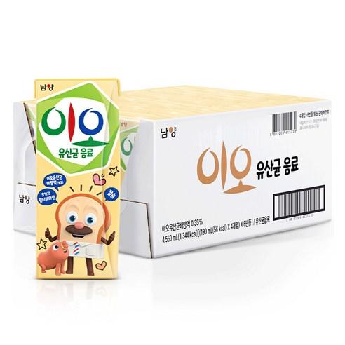 남양이오 유산균 음료, 할인 가격, 로켓배송, 종이팩